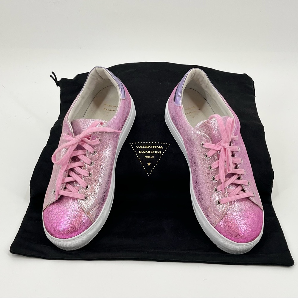 Rangoni Pink Glitter Sneakers